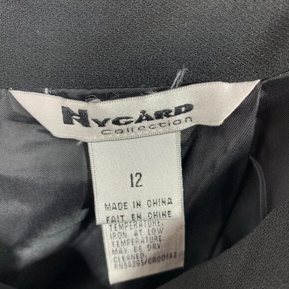 black pencil skirt fitted Straight  size 12 PETER NYGARD - Picture 13 of 13